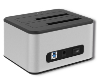 Qoltec Stacja dokująca dysków 2x HDD/SSD 2.5"/3.5" SATA/USB - 1324573 - zdjęcie 2